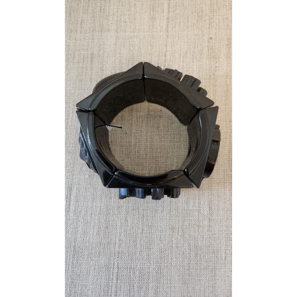 Vintage chunky black elastic bracelet - Picture 7 of 10